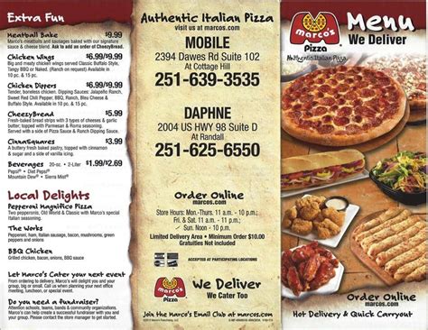 Marco's pizza menu manati  7559 Highway 72 W, Madison, AL 35758-8811 +1 256-489-5059 Website Menu